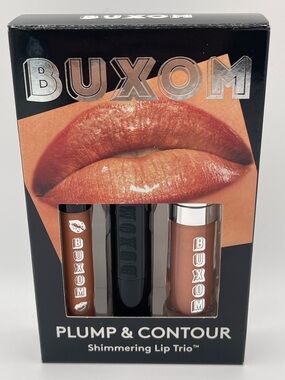 Buxom Plump & Contour Shimmering Lip Trio Mini Size  New in box